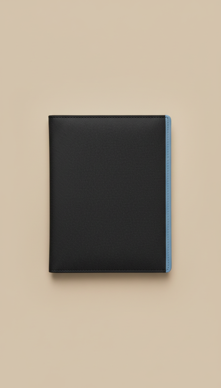 Client Presentation Folio with Ledger Blue Trim